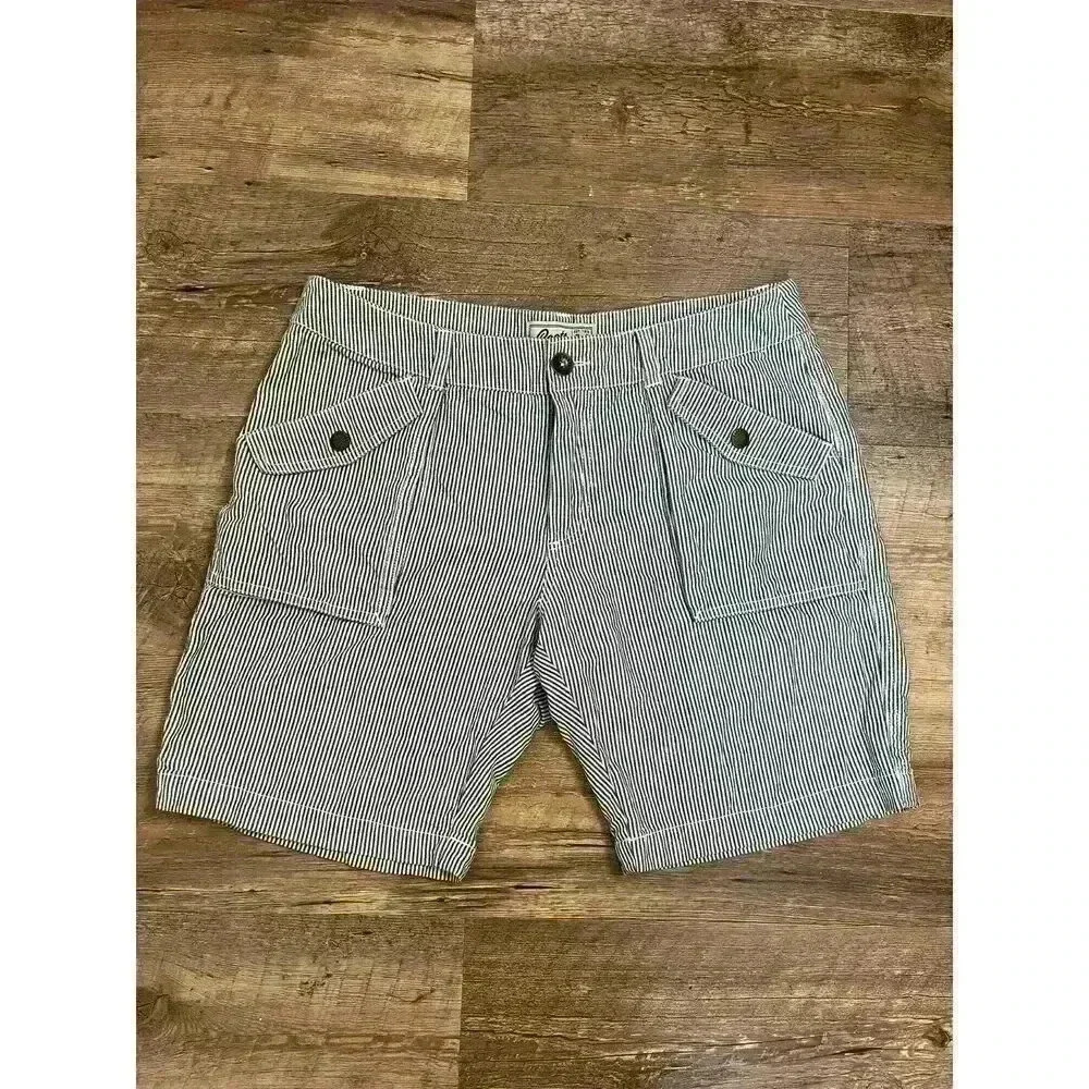 Roots Canada Women's 6 Pinstripe Pockets Shorts 7" Inseam Hiking Outdoor